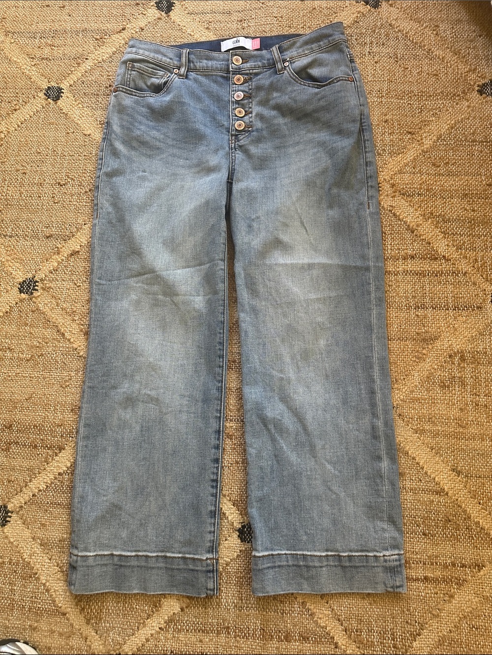 CAbi Palm Beach Crop #6282  Blue Relaxed Crop